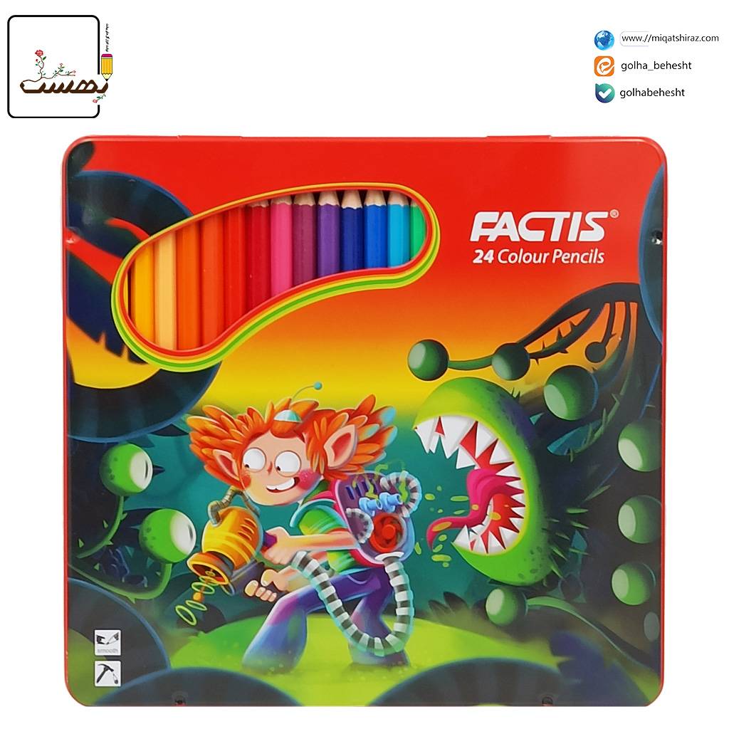 مدادرنگی 24 رنگ فکتيس مدادرنگی 24 رنگ فکتيس