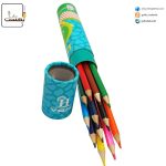 مداد رنگی 12 رنگ استوانه ای اچ وان1
