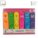 ماژيک علامتگذار فلت 6 رنگ اسکول فنس 92313